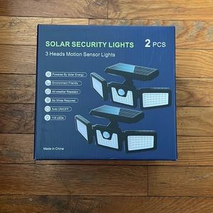 COPY - NWT 3 Head Waterproof Outdoor Solar Lights with Motion Sensor
